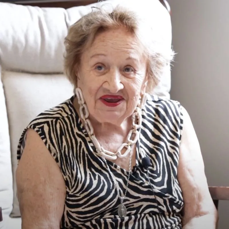 Dona Mirinha em depoimento sobre o Aquarela